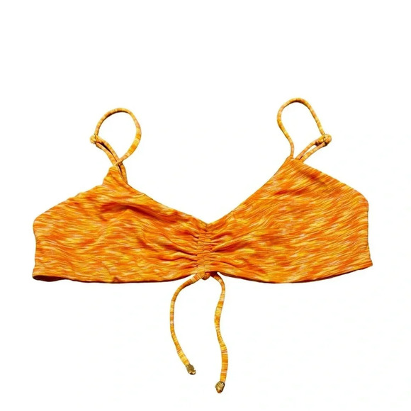 NWT Lovers + Friends Lucky Top (L) & Bottom (M) Bikini Orange Space Dye Revolve - Picture 5 of 13